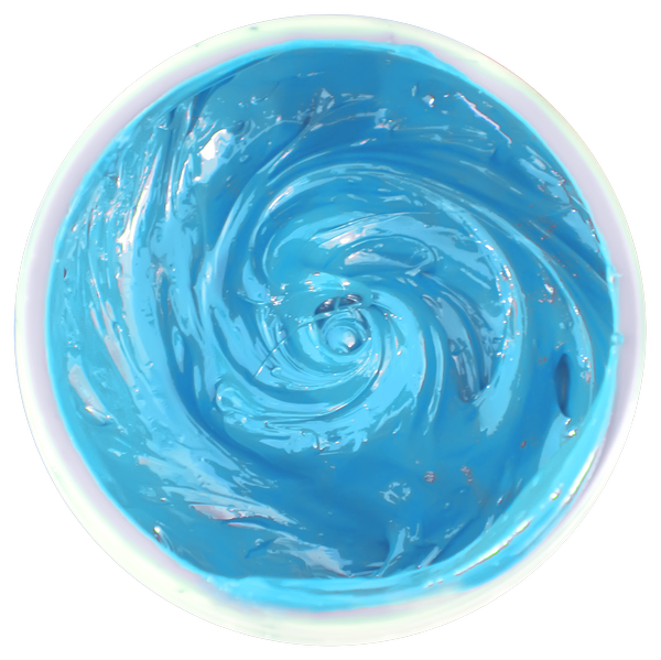 สีฟ้ายางสูตรน้ำ Light Blue Rubber Ink SK-40SQ - SK Screen Printing Supplies