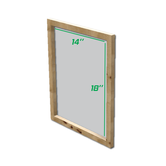 บล็อกสกรีน ไม้พารา ขนาด (วัดใน) 14"x18" Plywood Frame WFI-111418-/100/120/ - SK Screen Printing Supplies