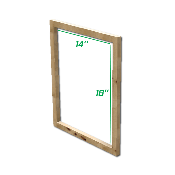 บล็อกสกรีน ไม้พารา ขนาด (วัดใน) 14"x18" Plywood Frame WFI-111418-/100/120/ - SK Screen Printing Supplies