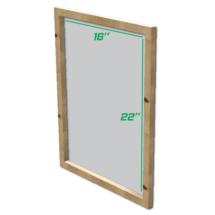บล็อกสกรีน ไม้พารา ขนาด (วัดใน) 16"x22" Plywood Frame WFI-111622-/100/120/ - SK Screen Printing Supplies