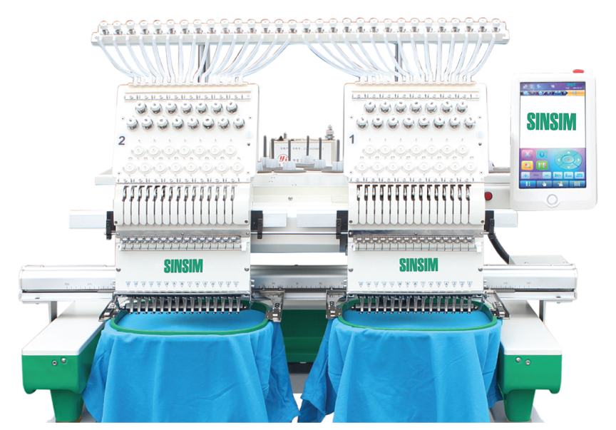 เครื่องจักรปักคอมพิวเตอร์ ยี่ห้อ ซินซิม Automatic Embroidery Machine SINSIM by HK SC-1502